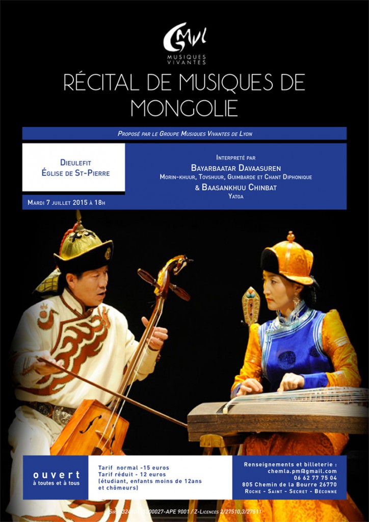 Recital Dieulefit Musique de Mongolie